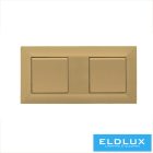 ELDGROUND Kettes műanyag keret Arany