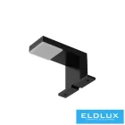 UNIVERSO Bútorra szerelhető lámpa 3.5w 220lm 4000k IP44 90x80x40mm fekete