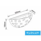 UNIVERSO Gipsz fali lámpa 1xR7S 320x135x160mm IP20 fehér 