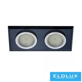  ELDLUX MIRROR süllyesztett lámpatest billenthető 2×GU10 fekete