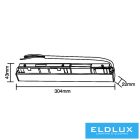 UNIVERSO Mágneses sínbe szerelhető tápegység DC:48V 6A-300W IP20 Fekete 3év