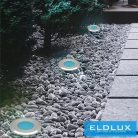   UNIVERSO Vízalatti lámpa LED AC/DC-12/24v 1w 90lm kék 30° IP68 acél Ø42-Ø38x90mm