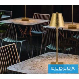   UNIVERSO Tölthető asztali lámpa 5V-2000mAh 1w 100lm CCT 108x375mm Arany