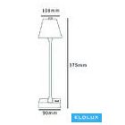UNIVERSO Tölthető asztali lámpa 5V-2000mAh 1w 100lm CCT 108x375mm Arany