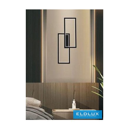 UNIVERSO Fali lámpa 32W 2560lm CCT 250x600x50mm IP20 fekete