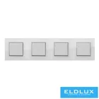 ELDIRA Négyes üveg keret Fehér