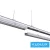UNIVERSO Háromfázisú lineáris LED lámpatest 48w 7680lm 4000K-6500K.kap 90°IP20 fehér 1567x78x82mm 5év