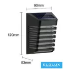 UNIVERSO Solar fali lámpa 5V 0.3w 30lm 3000k IP65 fekete 120x120x90mm