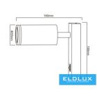 UNIVERSO Fali lámpa kapcsolóval 1xGU10 Max.35w IP20 Fehér 150x160mm 5 év