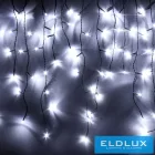 480 LED-es hideg fehér jégcsap izzósor adapterrel 7m (8 funkciós)