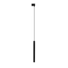 CHLOE SLIM GU11/MR11 SUSPENDED FOR TRACK 3F 250V IP20 40X500+1M WIRE, BLACK, ADJUSTABLE BEAM ANGLE