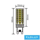 UNIVERSO LED izzó G9 7W 820lm 4000K CRI≥80 Ø19x68mm