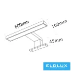 UNIVERSO Bútorra szerelhető lámpa 7w 650lm 4000k IP44 500x100x45mm fekete