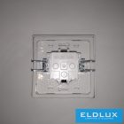 ELDLUX ELDGROUND 2P+F konnektor gyerekvédelemmel csapfedéllel ezüst csavaros IP44