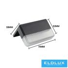 UNIVERSO KÜLTÉRI LED FALI LÁMPA NAPELEMES PANELLEL 3000K + RGB 0.3W IP65