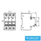 KANLUX KMB6-B16/3 kismegszakító