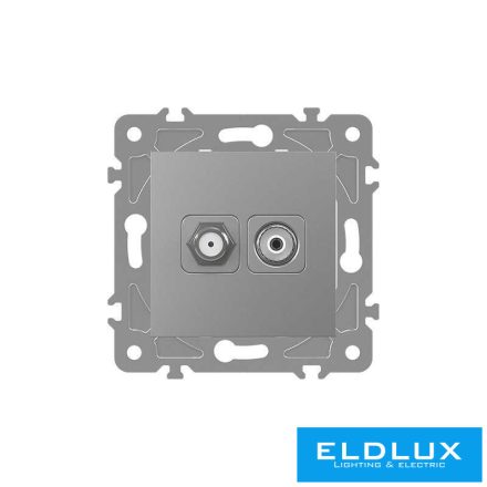 ELDLUX ELDGROUND SAT + TV aljzat (13db) ezüst