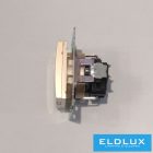 ELDLUX ELDGROUND 2P+F konnektor gyerekvédelemmel csapfedéllel arany csavaros