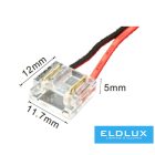 UNIVERSO 10mm-es COB LED szalaghoz toldóelem kábellel