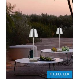   UNIVERSO Tölthető asztali lámpa 5V-2000mAh 1w 100lm CCT 108x375mm Króm