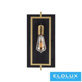   UNIVERSO Fali lámpa e27 1xmax.60w IP20 réz/fekete 350x180mm 5év