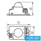 KANLUX ROLF MINI JQ-L mozgásérzékelő