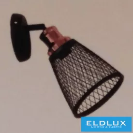 ELDLUX KETREC fali lámpa E27 fekete