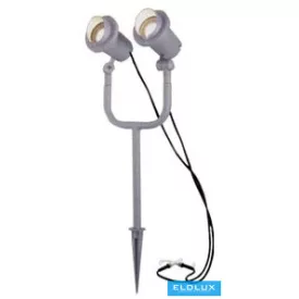   Fűbe szúrható kerti lámpa 2xGU10 max.35w IP44 200x100x640mm Szürke