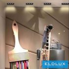 UNIVERSO süllyesztett spot lámpa 6W 480lm 3000k 34° IP20 95mm fekete