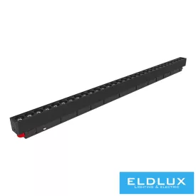   UNIVERSO Mágneses sínbe szerelhető spot Lámpa DC:48V 24w 2160lm 3000k RA90 IP20 Fekete 600x45x24mm