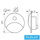 KANLUX EXIN LED PIR O B-NW lépcsővilágító lámpatest