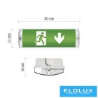 EMOS LED VÉSZVILÁGÍTÓ LÁMPATEST 3 W 3 ÓRA IP65