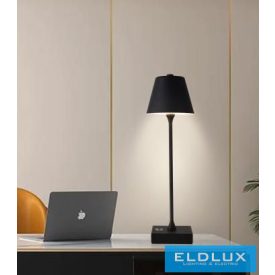   UNIVERSO Tölthető asztali lámpa 5V-2000mAh 1w 100lm CCT 108x375mm Fekete