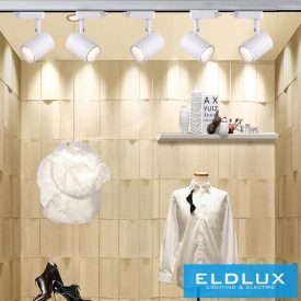   UNIVERSO egyfázisú sínre szerelhető lámpa GU10 Max 60w fehér