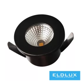   UNIVERSO mini spot lámpatest 1w 4000k 90lm 30° IP20 ∅31×22mm fekete
