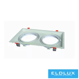   UNIVERSO Süllyesztett spot keret 2*AR111 fehér 325x175mm / kivágás 310x160mm