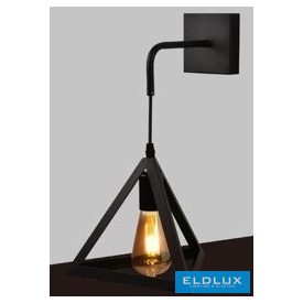   UNIVERSO Fali lámpa 1xE27 max.60w 250x250mm IP20 Fekete 5év