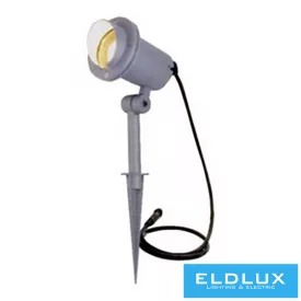   Fűbe szúrható kerti lámpa 1xGU10 max.35w IP44 D100x260mm Szürke