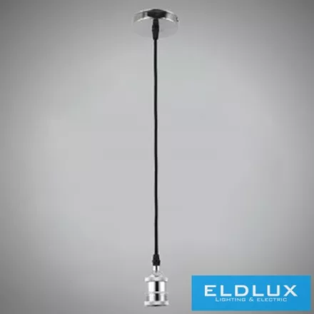 UNIVERSO Függeszték fém foglalattal 1xE27 max. 240V 60w 2 méter króm
