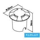 UNIVERSO Taposólámpa LED 1w 50lm 3000k 360° IP67 fekete Ø60x54mm