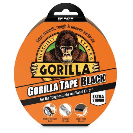 Gorilla Tape Black 32m x 48mm Fekete Extra Erős Ragasztószalag