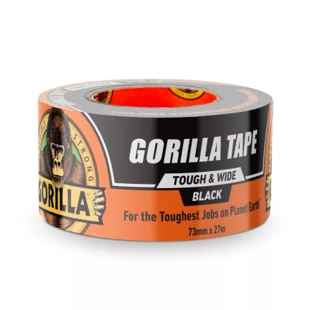 Gorilla Tape Tough & Wide 27m x 73mm Fekete Extra Erős Ragasztószalag