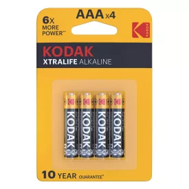Kodak Xtralife Alkáli Mikro Elem AAA (1,5V) B4