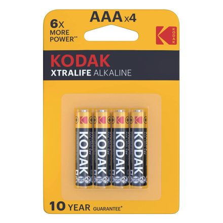 Kodak Xtralife Alkáli Mikro Elem AAA (1,5V) B4