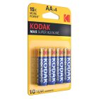 Kodak Max Alkáli Ceruza Elem AA (1,5V) B4