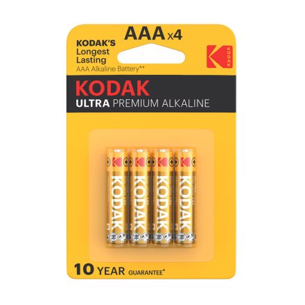 Kodak Ultra Premium Alkáli Mikro Elem AAA (1,5V) B4