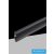 UNIVERSO Lábazati profil opál takaróval 10mm-es LED szalagnak Fekete 2000x14x60mm