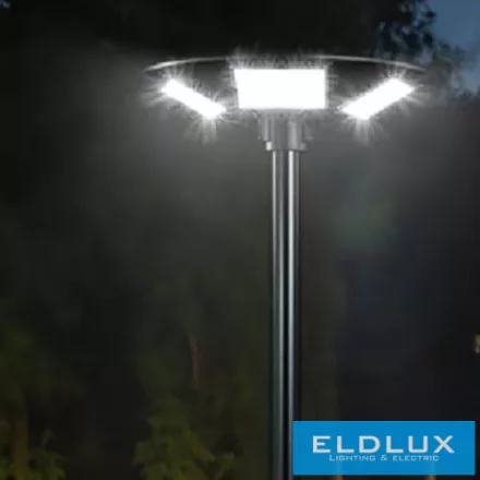 UNIVERSO Solar Ufo lámpa 3.2V-15AH 1700lm 7000k IP65 fekete ø550x125mm