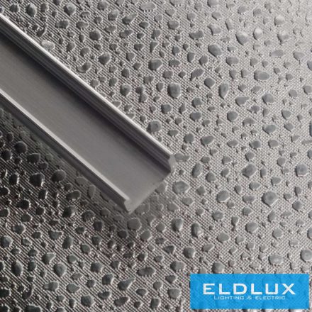 ELDLUX Alumínium profil (17*7mm aluprofil 2m. fedlap 2m. 2db végzáró.) Felfogatót  és végzárót nem tartalmaz!