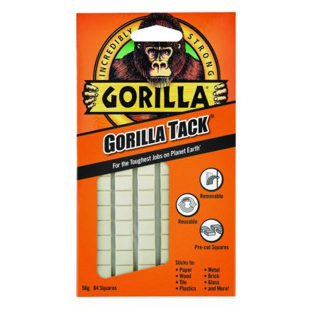 Gorilla Tack Gyurmaragasztó Kockák Újrahasználható 84db/csomag 